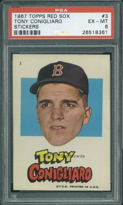 1967 Topps Red Sox 3 Tony Conigliaro Psa 6 8361 Ebay