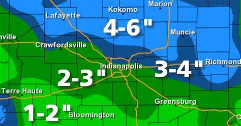 Indianapolis weather: Up to 6 inches of snow fell in Central Indiana