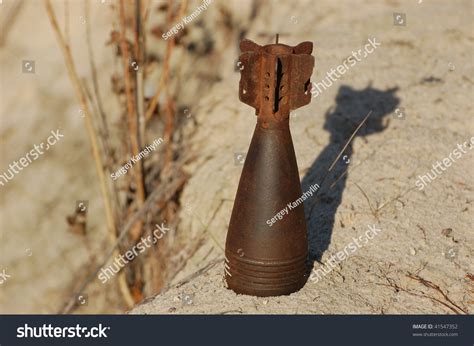 Old Rusted World War Ii Mortar Shell Stock Photo 41547352