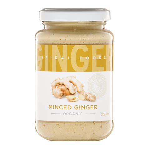 Organic Minced Ginger Spiral Foods