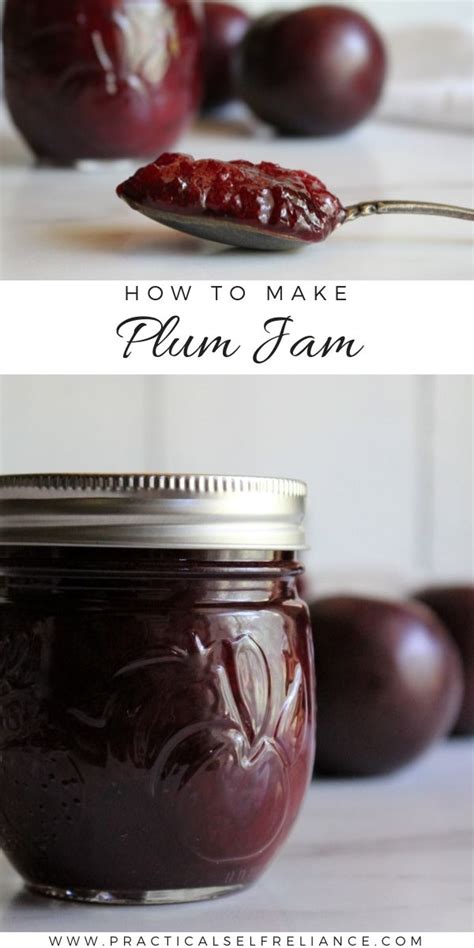 Plum Jam Recipe Without Pectin Recipe Plum Jam Recipes Jam Recipes