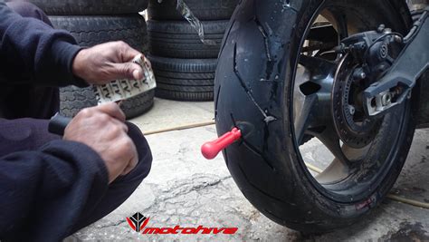 Because there are times when the case is not exactly of puncture rather of air leaked out of the tyres. Puncture Repair of Tubeless Tyre - MotoHive