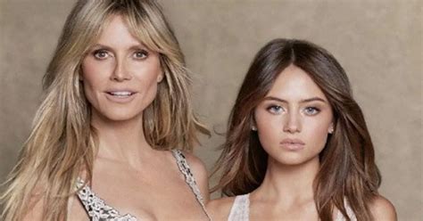 heidi klum 49 bares ageless curves as she strips to lingerie with daughter leni 18 daily star