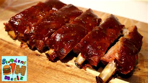 Slow Cooked Oven Ribs Recipe Youtube