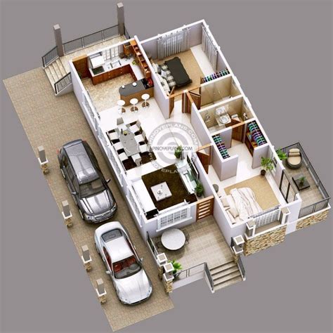 Luxury Bedroom Elevated House Design In Bungalow Floor Plans