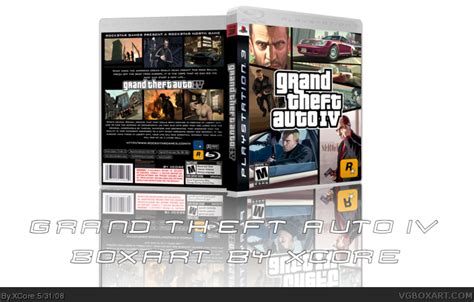 Grand Theft Auto Iv Playstation 3 Box Art Cover By Xcore
