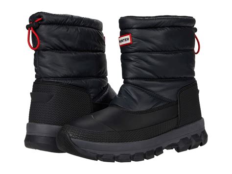 Hunter Synthetic Original Insulated Snow Boots Short In Black For Men