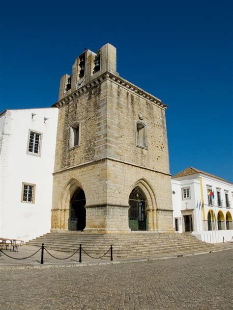Cathedral Of Faro Faro Algarve Portugal Stock Photo Image Of