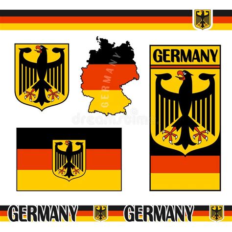 Símbolos De Alemania Ilustración Del Vector Ilustración De Silueta 56258068