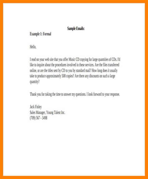 Email Writing Format Samples Pdf Examples