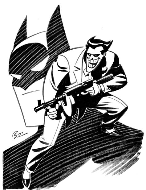 Batman Animated — The Joker And Batman By Bruce Timm