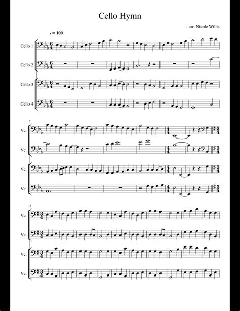 Printable Cello Sheet Music Printable Word Searches