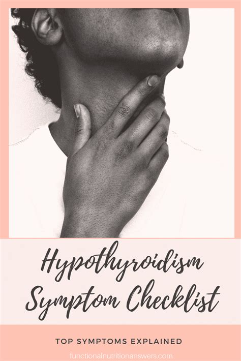The Ultimate Hypothyroidism Symptoms Checklist Fna