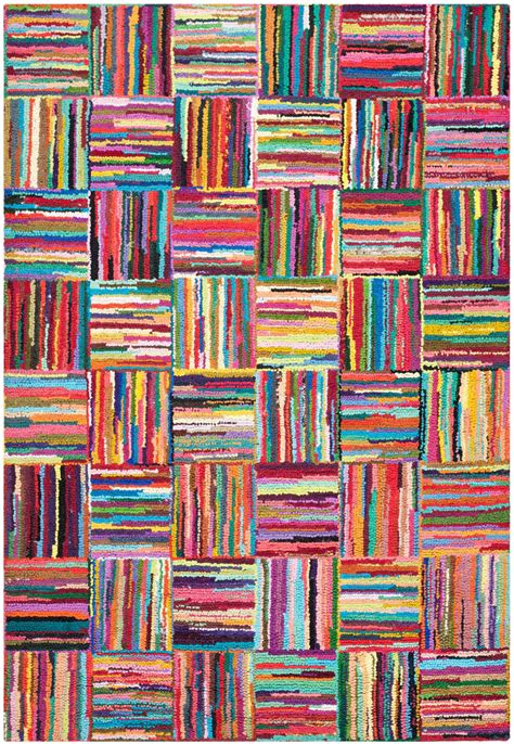 Modern Loom Multi Colored Cotton Rug From The Assorted Traditional Rugs