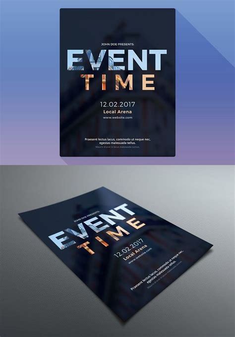 Event Time Photoshop Flyer Template Photoshop Flyer Template Flyer