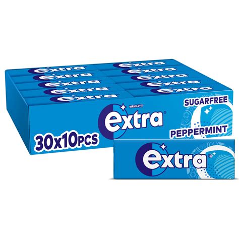 buy extra chewing gum sugar free peppermint flavour chewing gum bulk 30 packs of 10 pieces