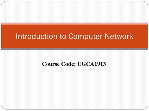 Solution Introduction To Computer Networks Ppt 1 Studypool