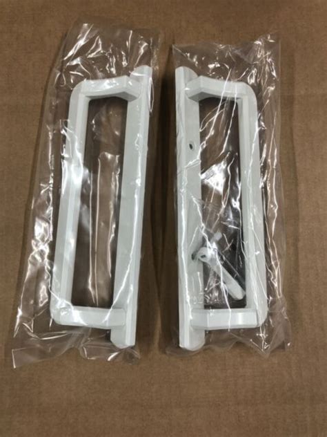 Sliding Glass Door Handle Set Pgt Solid White Heavy Ebay
