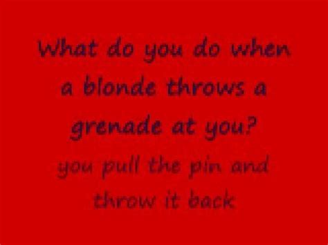 *is thinking about how they show a box of hair dye on elle woods' dresser in. 10 hilarious blonde jokes - YouTube