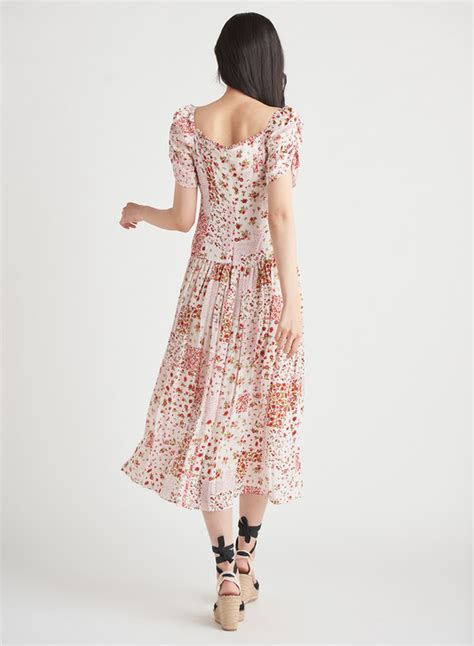 Dex Smocked Waist Tiered Maxi Dress In Floral Btr Beyond The Rack