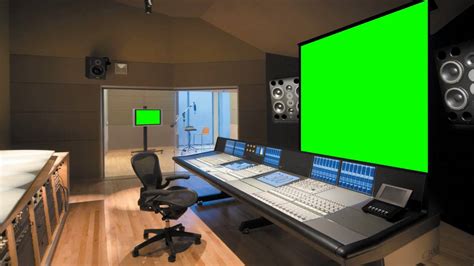 music studio in green screen free stock footage - YouTube