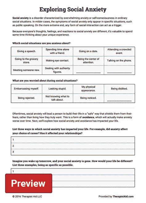 Anxiety Worksheets Therapist Aid Anger Management Worksheets