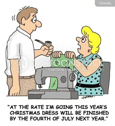 Sewing Machine Cartoons And Comics Funny Pictures From Cartoonstock