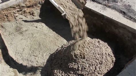 Flowable Fill Concrete Clsm Controlled Low Strength Material Youtube