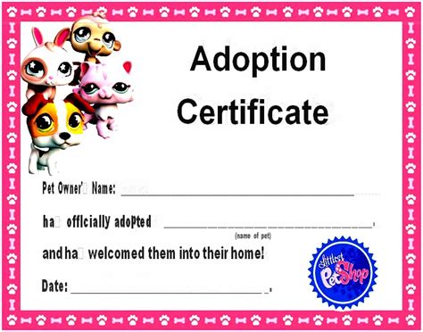 15 Free Printable Real And Fake Adoption Certificate Templates Best