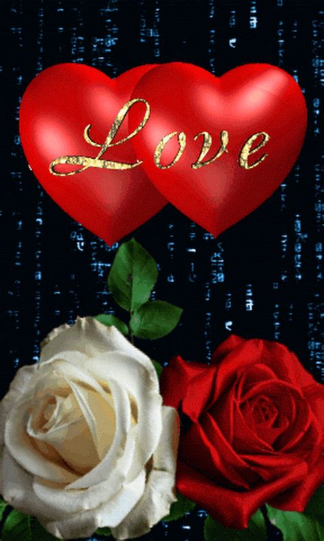 صورة متحركة Roses  Love Wallpaper Rose