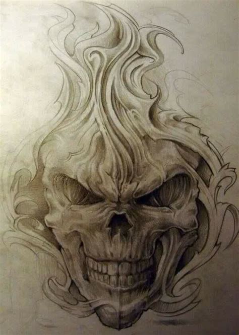 Badass Skull Drawing At Getdrawings Free Download
