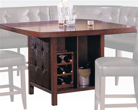 Wood Top Counter Height Table Bravo By Acme Ac07250