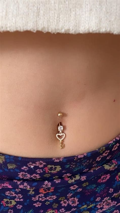 14k Gold Teardrop Cz Belly Button Rings Navel Rings Belly Rings Belly Button Jewelry Navel Belly