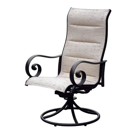 If you want to build swivel patio chairs, the best advice is to purchase a swivel chair kit. Elysian 2 Piece Padded Sunbrella Sling Aluminum Patio ...