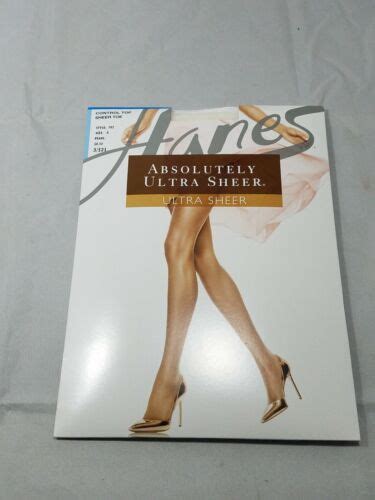 New Hanes Absolutely Ultra Sheer Control Top Sheer Toe 707 Size A Pearl