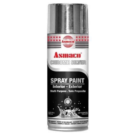 Asmaco Spray Paint Chrome Silver Canvas General Trading Llc