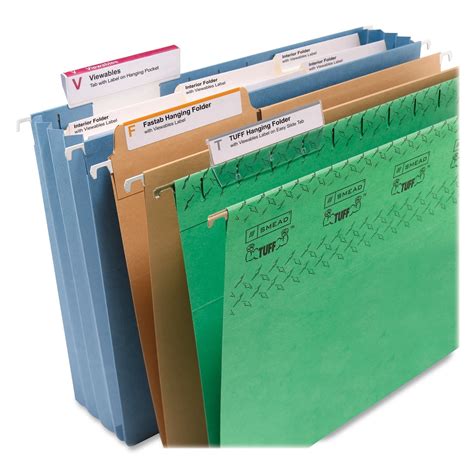 Smead Viewable Labeling System Label Refill Pack Hanging Folder