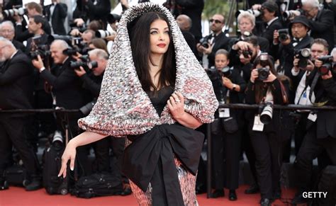 Cannes Yes That S Aishwarya Rai Bachchan In A Giant Silver Hood See OTT Outfit In