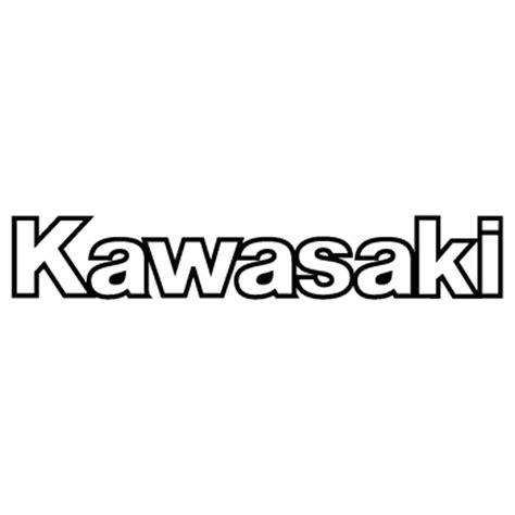 Kawasaki Logo Outline Sticker Ph