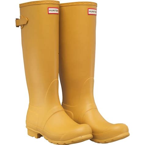 Buy Hunter Original Womens Back Adjustable Wellington Boots Fennel Seed