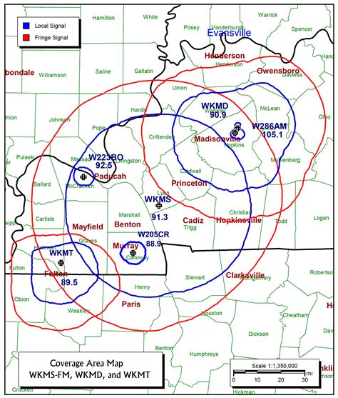 Frequencies & Coverage Area | WKMS