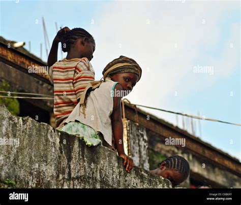 Liberian Girls Monrovia Stock Photo Alamy