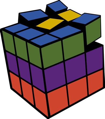 Rubiks Cube Vector Illustration Public Domain Vectors