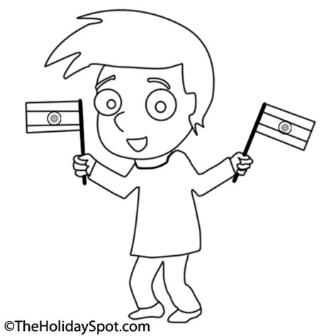 Indian Independence Day Coloring Pages Printable