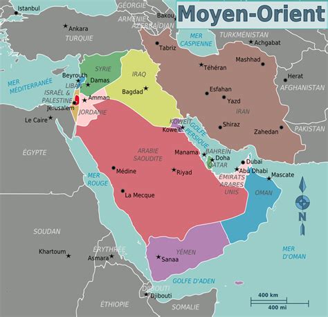 La Carte De Moyen Orient