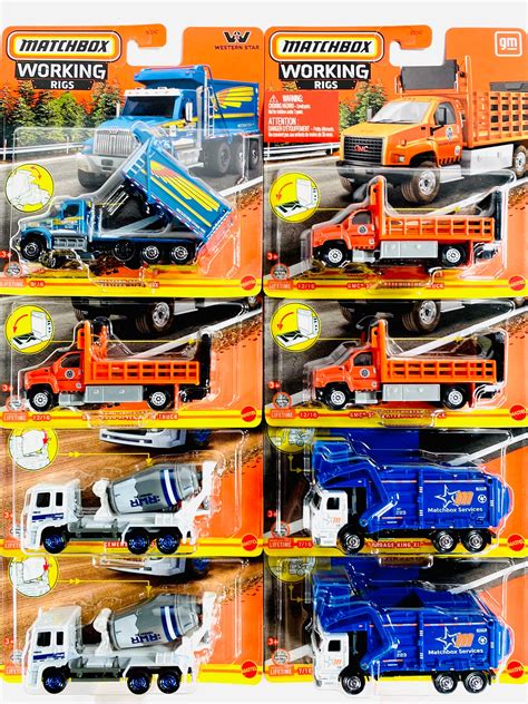 Matchbox 2024 Real Working Rigs Factory Sealed Case X 8 Cars