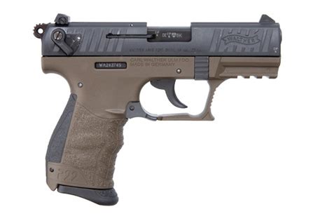 Walther P22q 22 Lr Pistol Military Model Od Green Abide Armory
