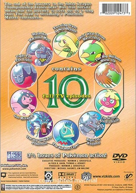 Pokemon Johto League Champions Volume 7 Dvd 1997 Dvd Empire