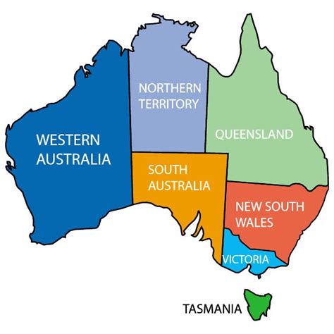 map of australian territories royalty free stock svg vector