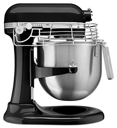 Kitchenaid Ksmc Ob Quart Commercial Countertop Mixer With Bowl Guard Speed Gear Driven